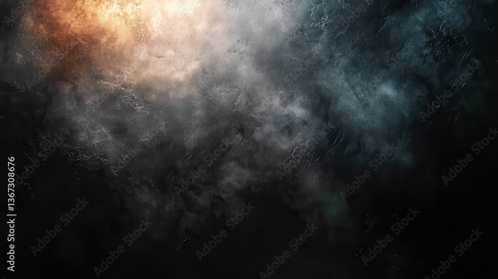 Poster gradient blurred abstract carbon grey noise texture sanded dark metallic gray background with vignet