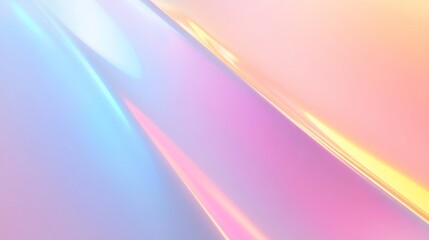 Fototapeta premium High-End Holographic Gradient with Smooth Pastel Transition and Glowing Edges