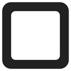 Naklejka premium Square Outline Icon 