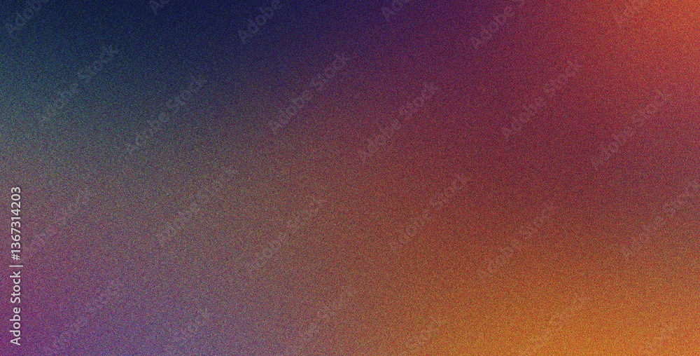 Poster purple cyan orange abstract background with gradient overlay noise effect soft, grainy, artistic sty