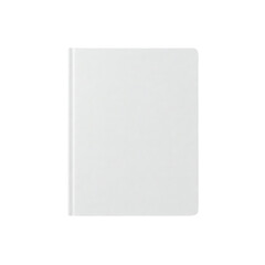 Fototapeta premium White hardcover book, isolated on transparent background.