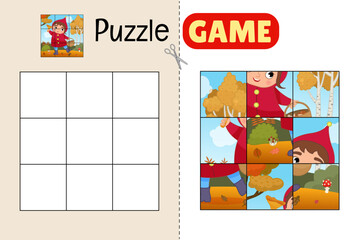 Education paper game for preshool children. Cut out the parts and glue them in the correct place. 
