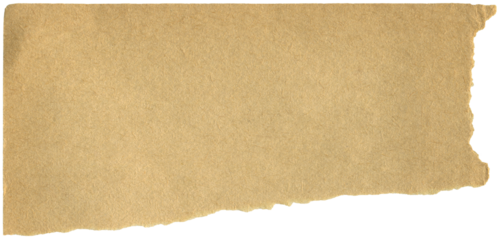 Aged ripped paper. Realistic crumpled beige paper scrap for background, scrapbooking, paper collage making