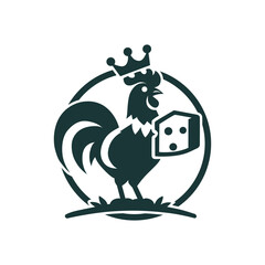 Rooster King with a Cheese Logo