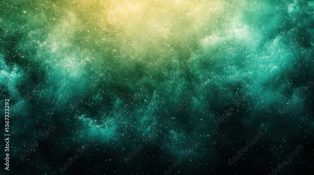 Poster grainy green gradient abstract background with noise