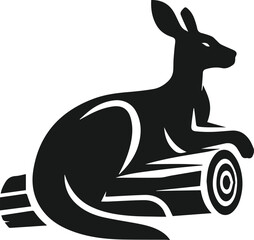 kangaroo vector animal silhouette