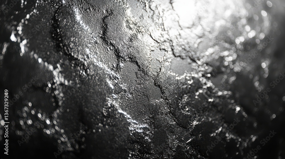 Poster grainy metallic silver shiny gray noise texture plain gradient abstract blurry background with blank