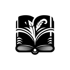 Literary Bloom: A Black and White Book of Knowledge