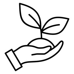 Growth Outline Icon