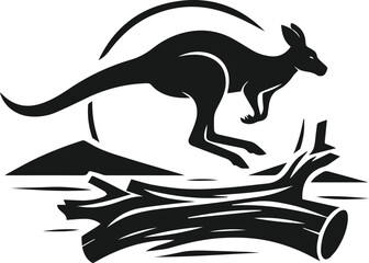 kangaroo vector animal silhouette