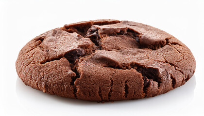 Biscuit Chocolate cookie isolated on white