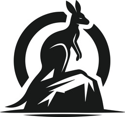 kangaroo vector animal silhouette