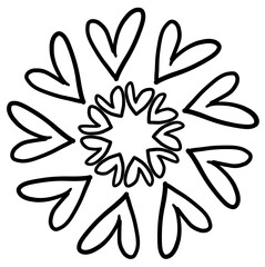 This is a heart hand-drawn illustration.