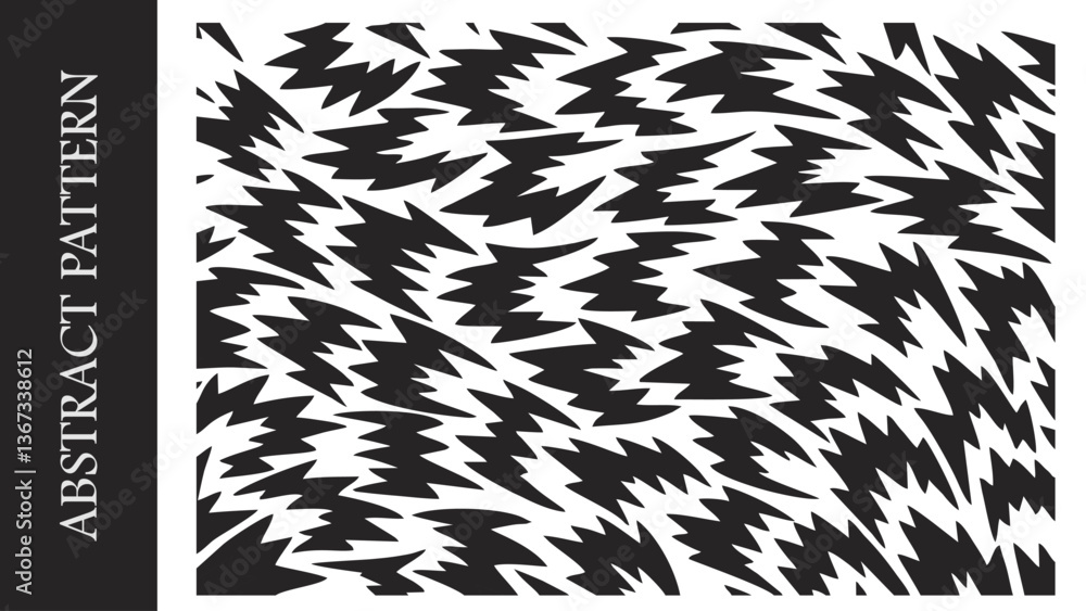 Poster background, abstract pattern with curves and sharp