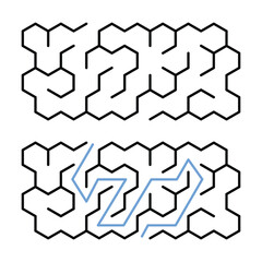 Hexagonal Labyrinth Maze for Kids