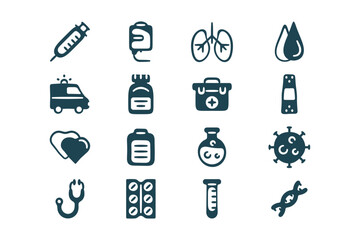Medical and Health Icons Set