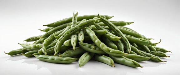 Fototapeta premium Fresh Green Beans Pile
