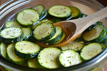 Homemade vegetable preserves: spicy, flavorful, and fresh pickled zucchini