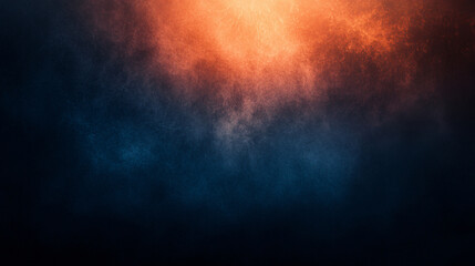 Fototapeta premium Striking dark blue and orange background with a beautiful gradual color change creating a bold and dynamic visual impact for artistic expression.