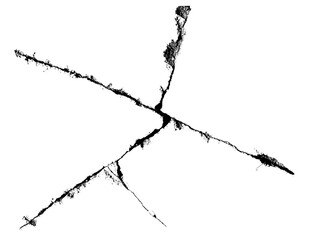 One big crack PNG transparent background