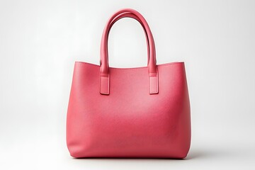Contemporary Pink Handbag Mockup Showcasing Minimalist Design, Chic Fashion Accessory for Branding, E-Commerce, and High-End Advertising Display Featuring Elegant Versatility.