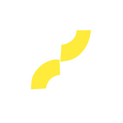yellow abstract shape