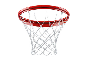 A vibrant basketball hoop against a bright background inviting all to shoot for the stars isolated on transparent background