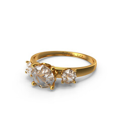 Luxury Diamond Gold Ring