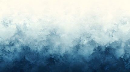 A serene and moody background featuring an ethereal gradient of indigo and white watercolor inspired tones evoking a sense of tranquility and dreamy atmosphere