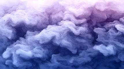 Captivating abstract composition created with fluid swirling watercolor strokes in shades of indigo and white evoking a dreamlike atmospheric