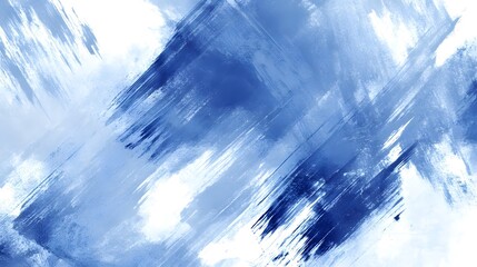 An abstract background featuring a dynamic watercolor like texture in shades of indigo blue and white evoking a sense of movement and fluidity