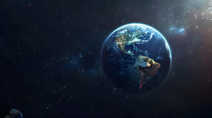 Obraz premium Stunning view of earth from space