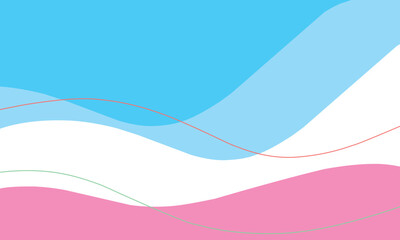 Abstract Background waving shape pastel color  