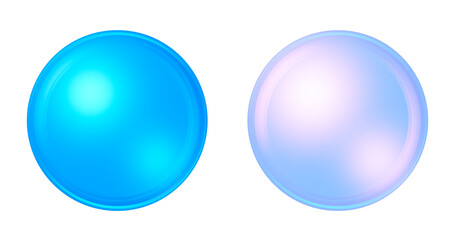 
It is a three-dimensional circle illustration.