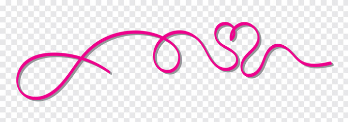 Obraz premium Heart one line drawing symbol of love. Vector continuous hand drawn sketch minimalism illustration isolated on white background.