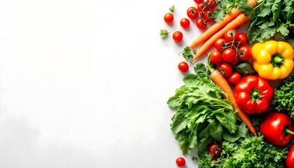 fresh vegetables background with copy space