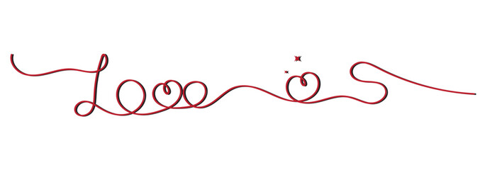 Heart and love sign in continuous one line drawing. Thin flourish and romantic symbol in simple linear style. Editable stroke. Minimalistic Doodle , Banner for valentine's day. Abstract hearts.