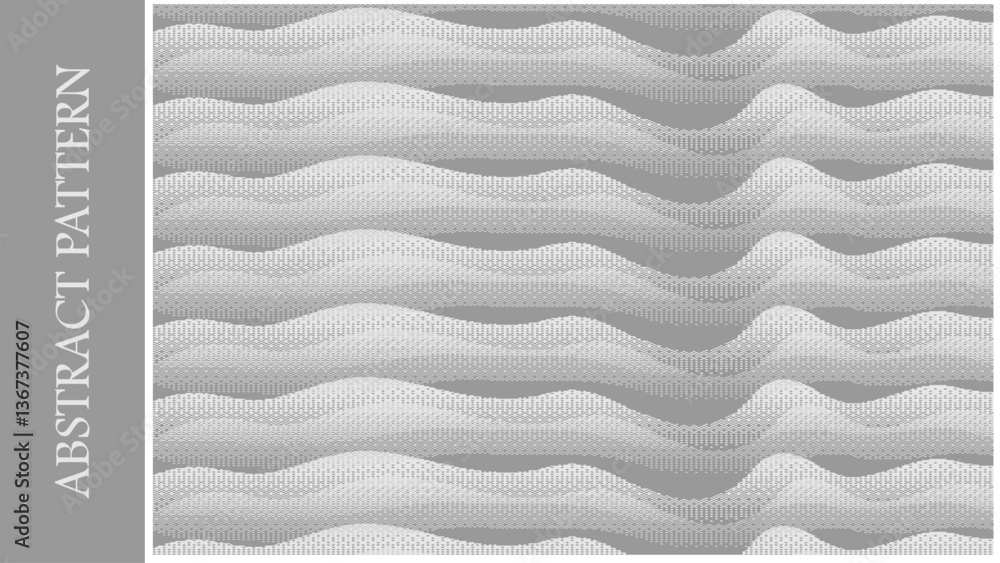 Poster background, abstract pattern with curves and sharp