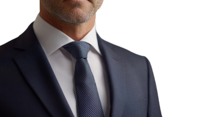 man with formal bag without face