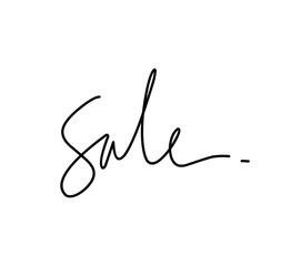 Sale text outline label design.eps