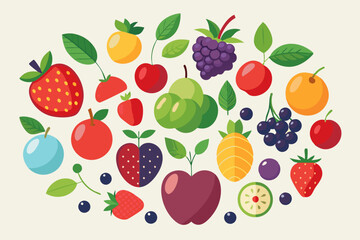 seamless background with berries