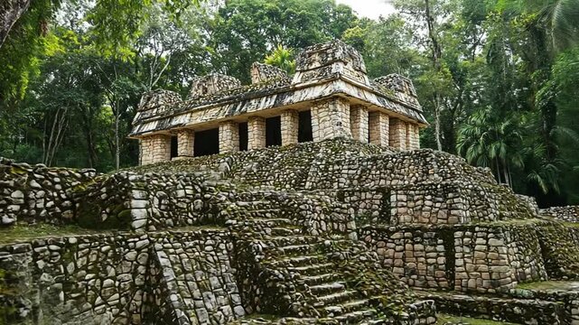 Mystical Mayan Ruins of Palenque: Ancient Architecture in Lush Jungle Scenery