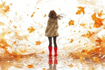 Lost in a Rainy Moment, Puddles and rain boots