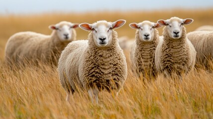 Fototapeta premium sheep in the field