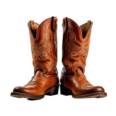A pair of cowboy boots, adding a Western flair