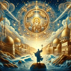 Obraz premium and pilgrimage to Jerusalem