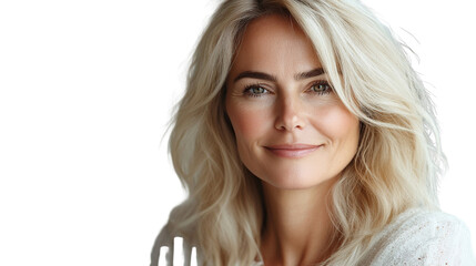 Naklejka premium smiling woman