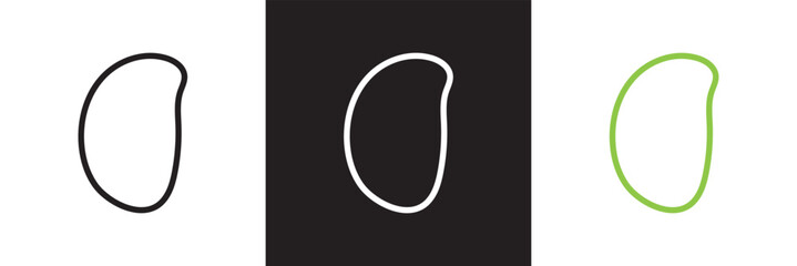 Organic shape text frames. Vector set of abstract doodle bubbles. Wavy textboxes.  Rounded quote elements pattern. Vector illustration. isolated on white and black background. EPS 10