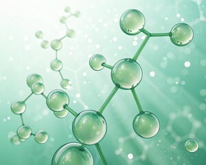 abstract molecule background