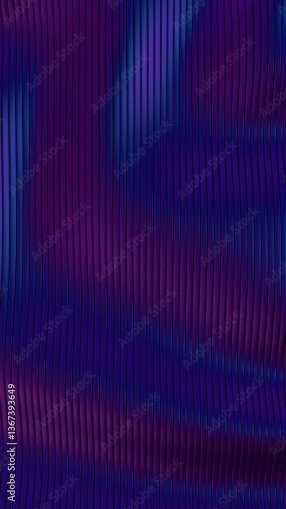 Poster Vibrant purple wave pattern with fluid lines creates illusions of motion and a futuristic aesthetic, merging technology and design in a mesmerizing display.